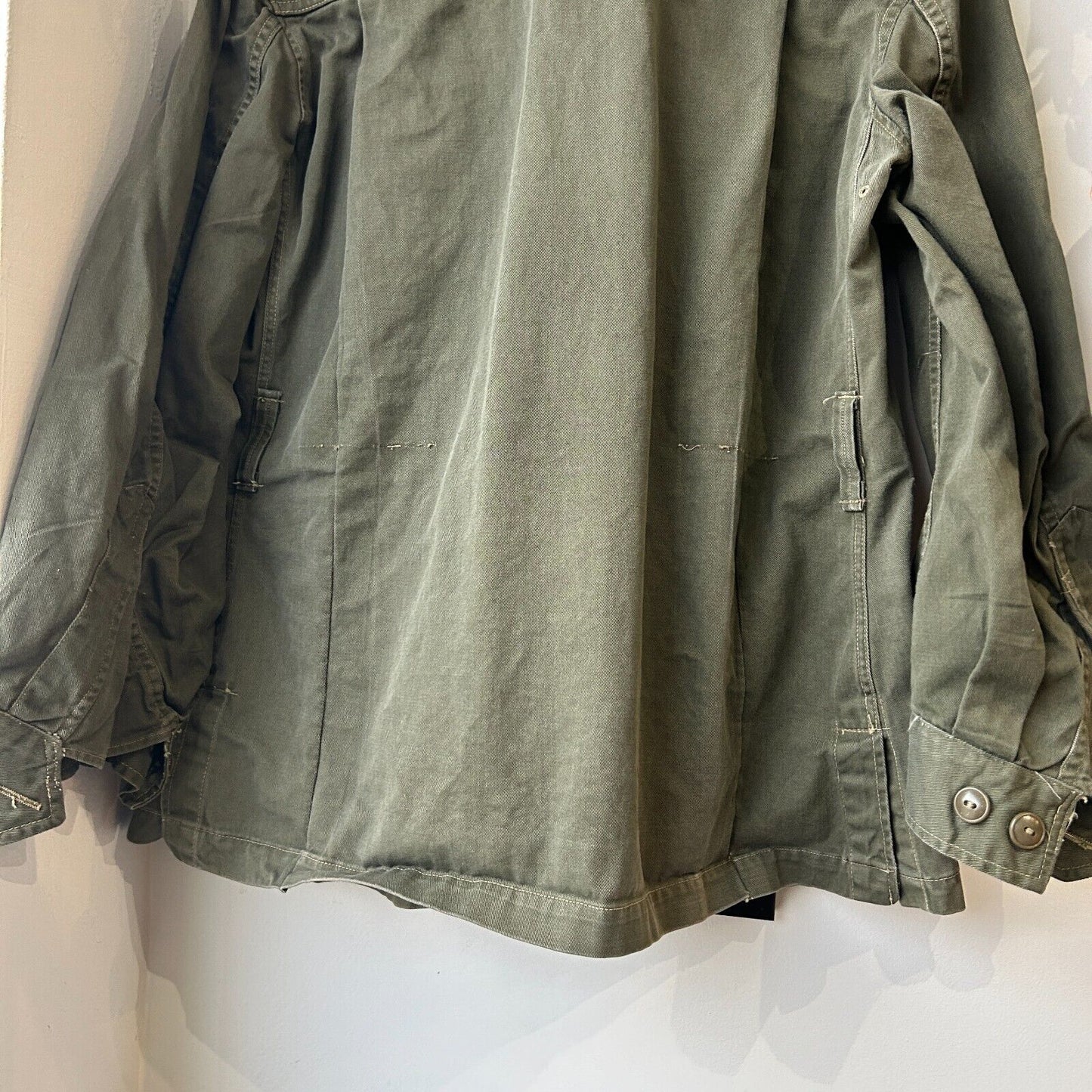 VINTAGE | Military Army Fatigue Combat Button Down Shirt Jacket sz L