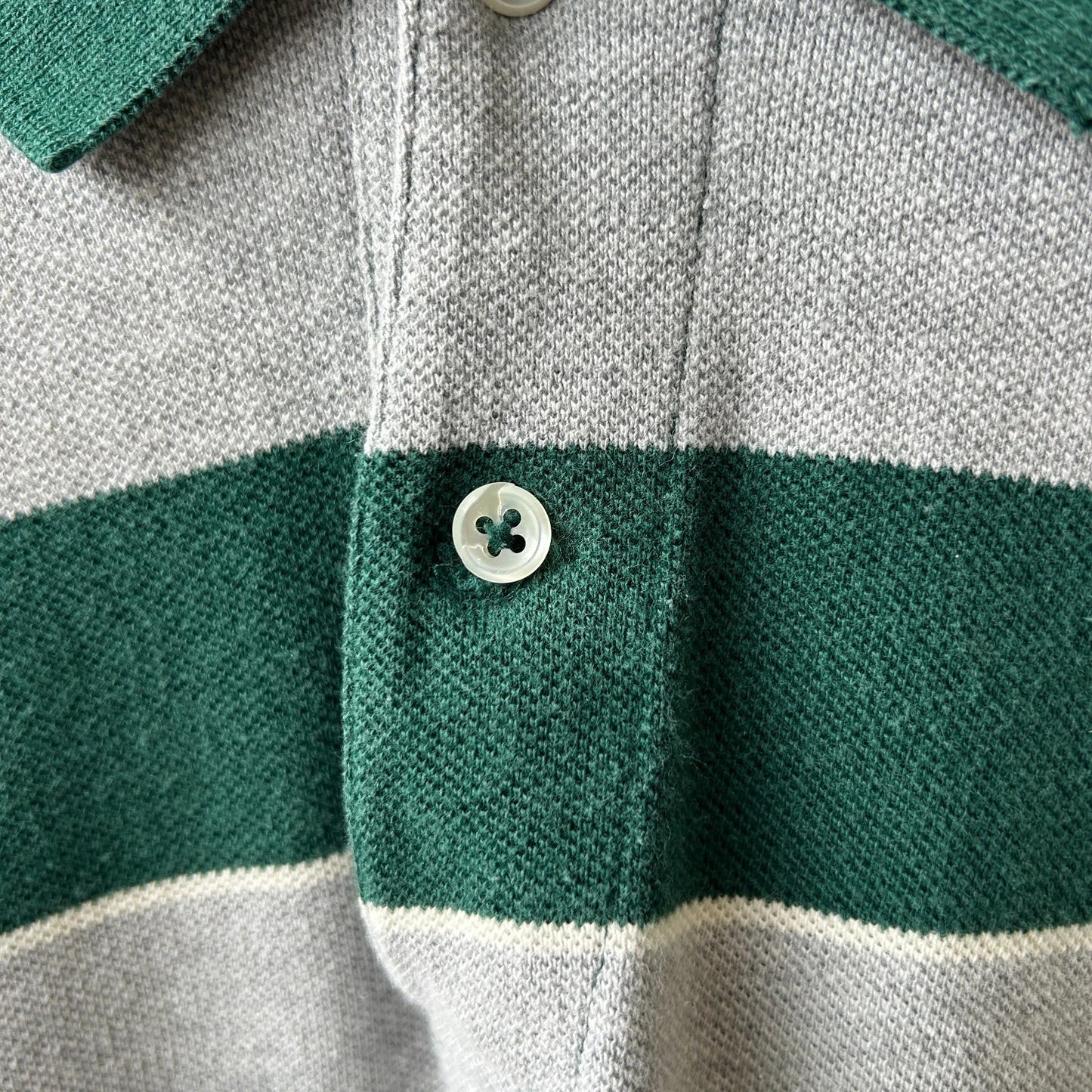VINTAGE 90s | Ralph Lauren Sm Pony Tonal Striped Polo Shirt sz M/L