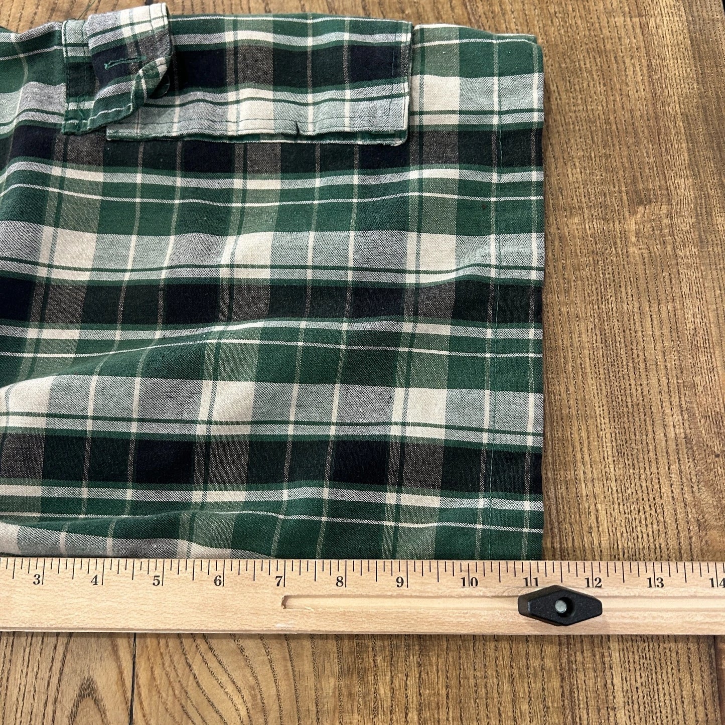 VINTAGE | Green Plaid Loose Fit True Meaning Cargo Shorts sz W31