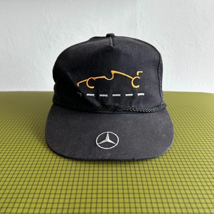 VINTAGE 90s | Mercedes Benz Formula Racing Cap Hat sz OS