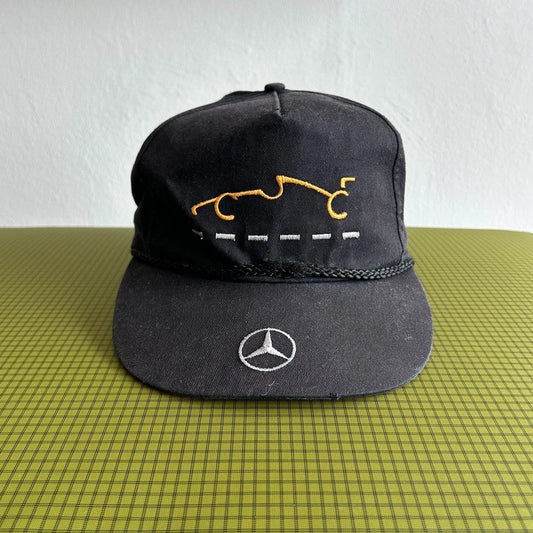 VINTAGE 90s | Mercedes Benz Formula Racing Cap Hat sz OS