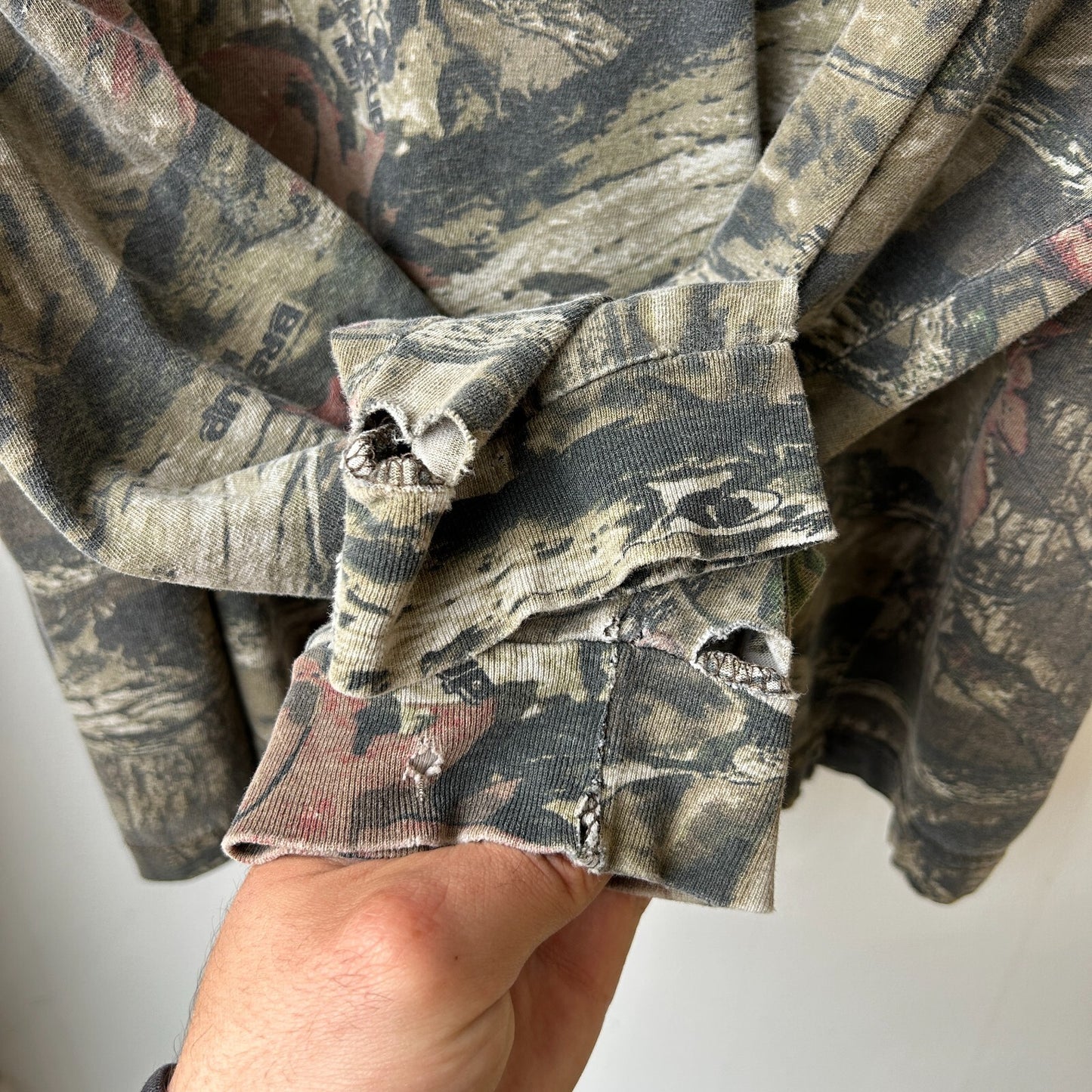 VINTAGE | Yukon Gear Real Tree Camo Long Sleeve Mock Neck T-Shirt sz L