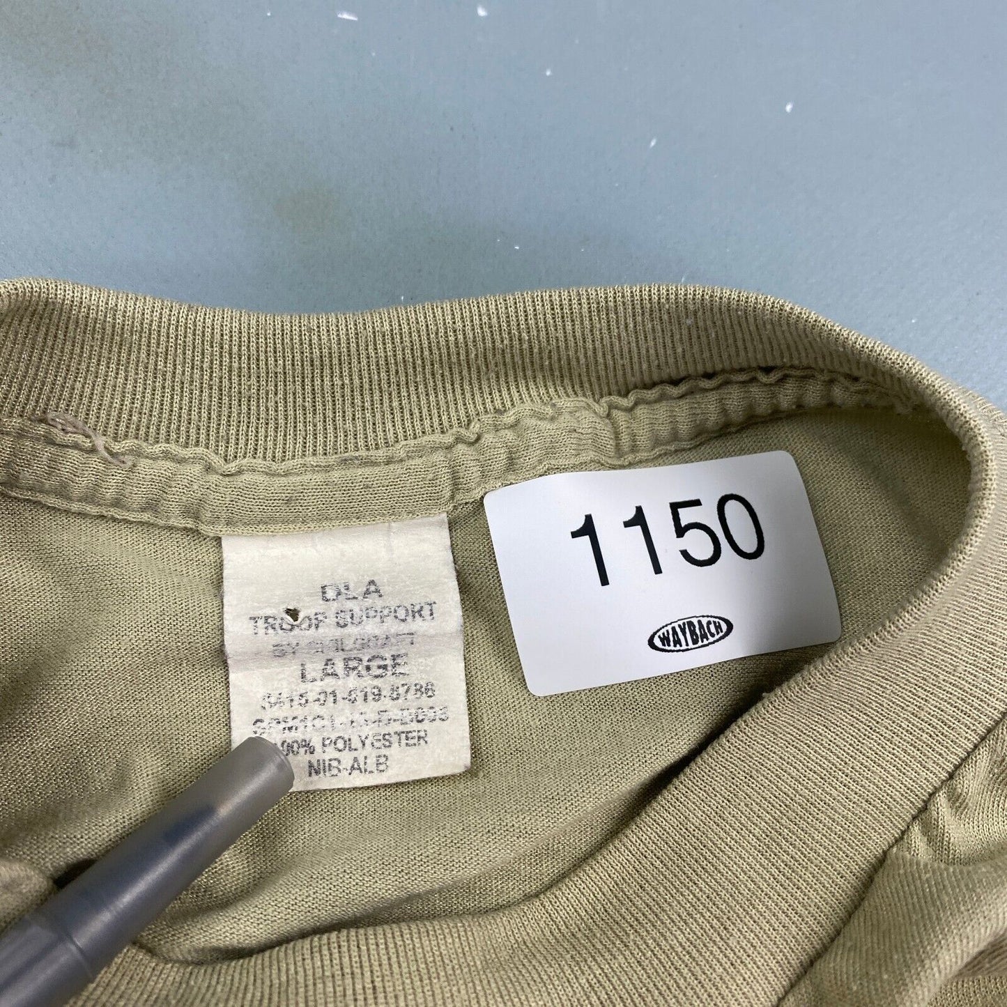 VINTAGE 90s Troop Support Blank Tan T-Shirt sz Medium Adult MadeinUSA