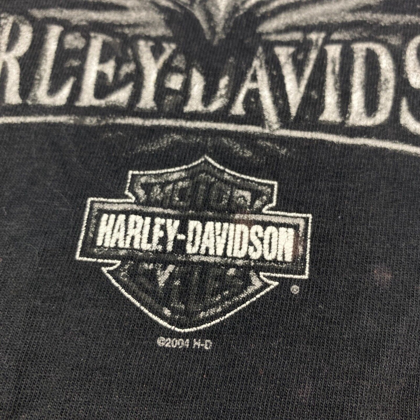 VINTAGE Harley Davidson El Paso Texas Faded Biker T-Shirt sz Large Men