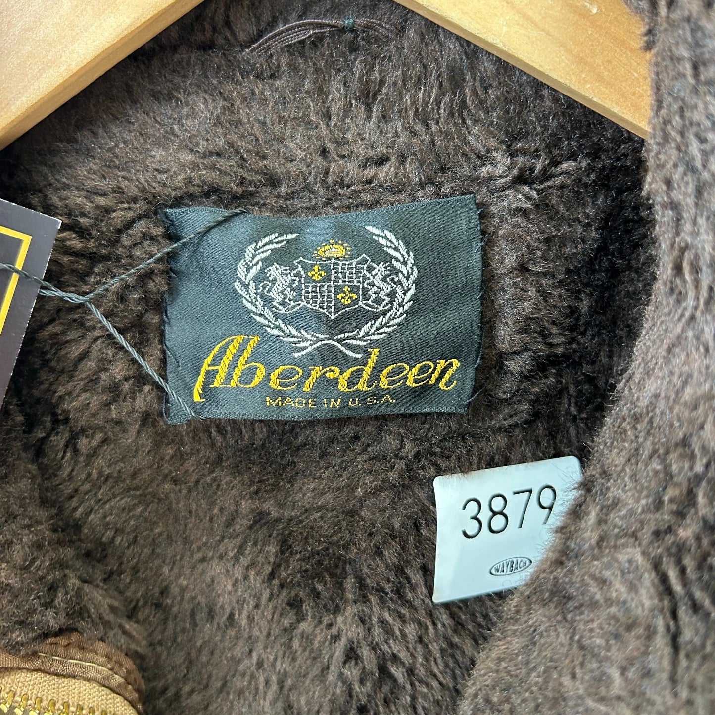 VINTAGE | Aberdeen Faux Fur Collar Bomber Jacket sz L 44