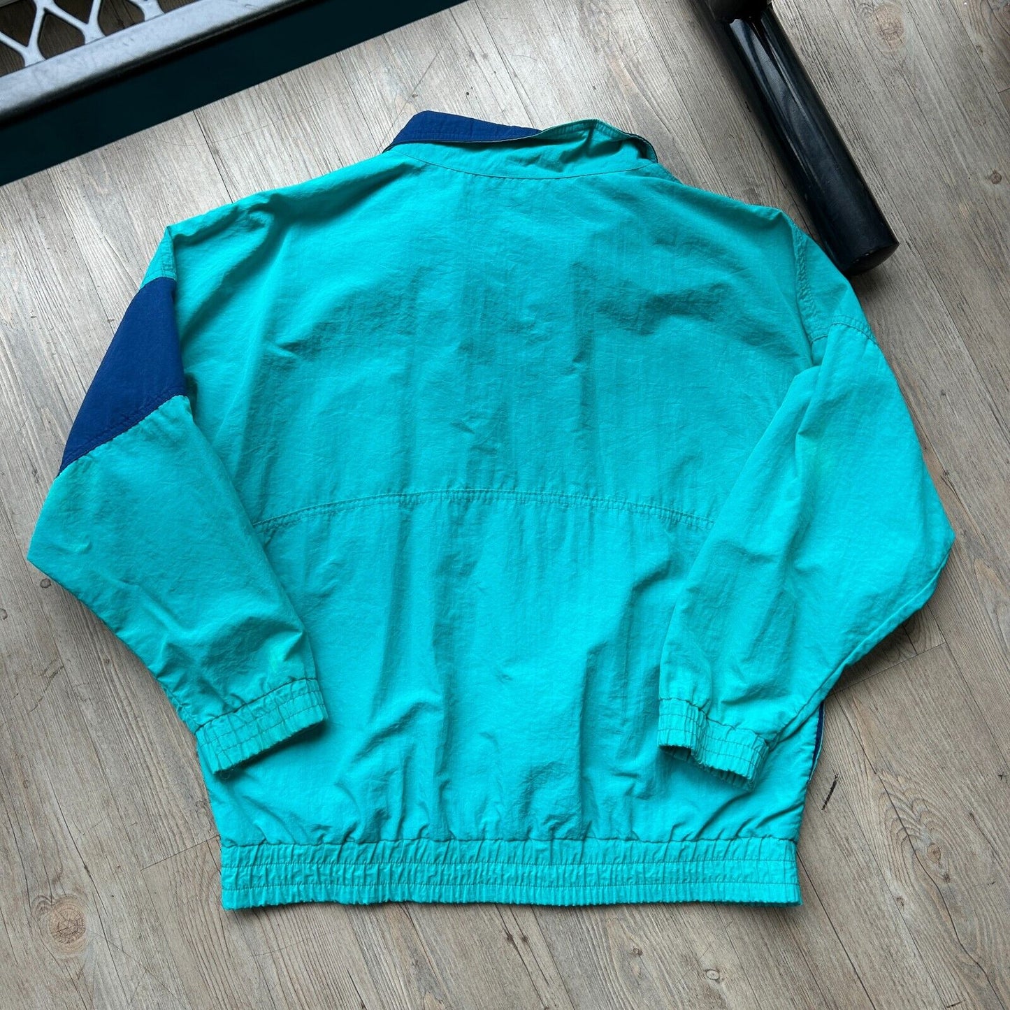 VINTAGE 90s | Paris Sport Club 1/4 Zip Windbreaker Jacket sz M