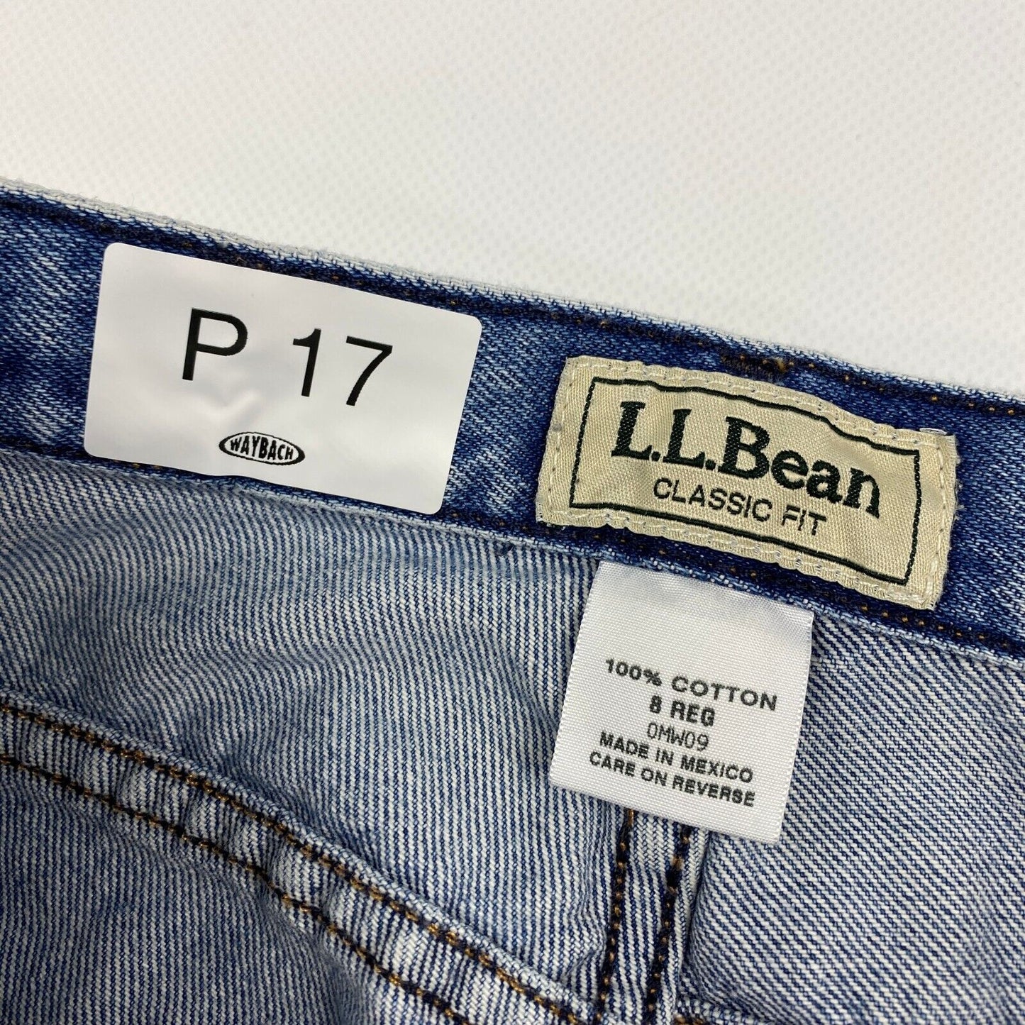 VINTAGE L.L Bean Classic Fit Denim Jean Pants sz W28 L29 / 8 Reg Adult