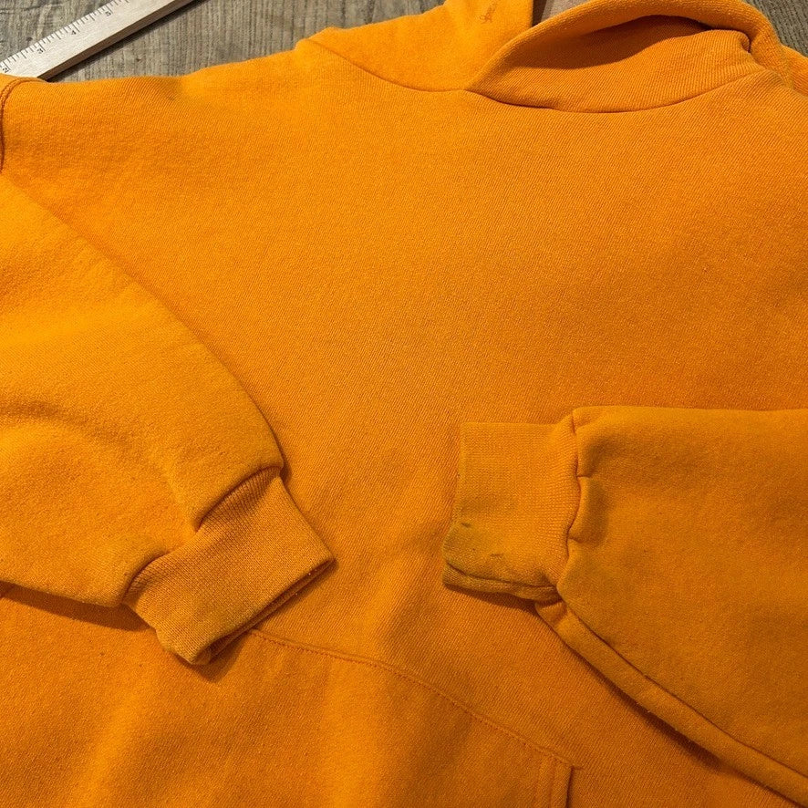 VINTAGE | Blank Orange Russell Athletic Hoodie Sweater sz M