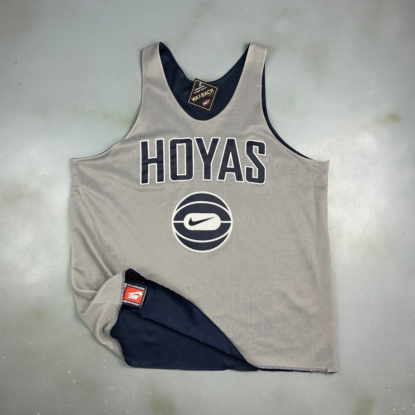 VINTAGE 90s Georgetown Hoyas NIKE Basketball Reverse Pinnie Jersey sz XL Adult