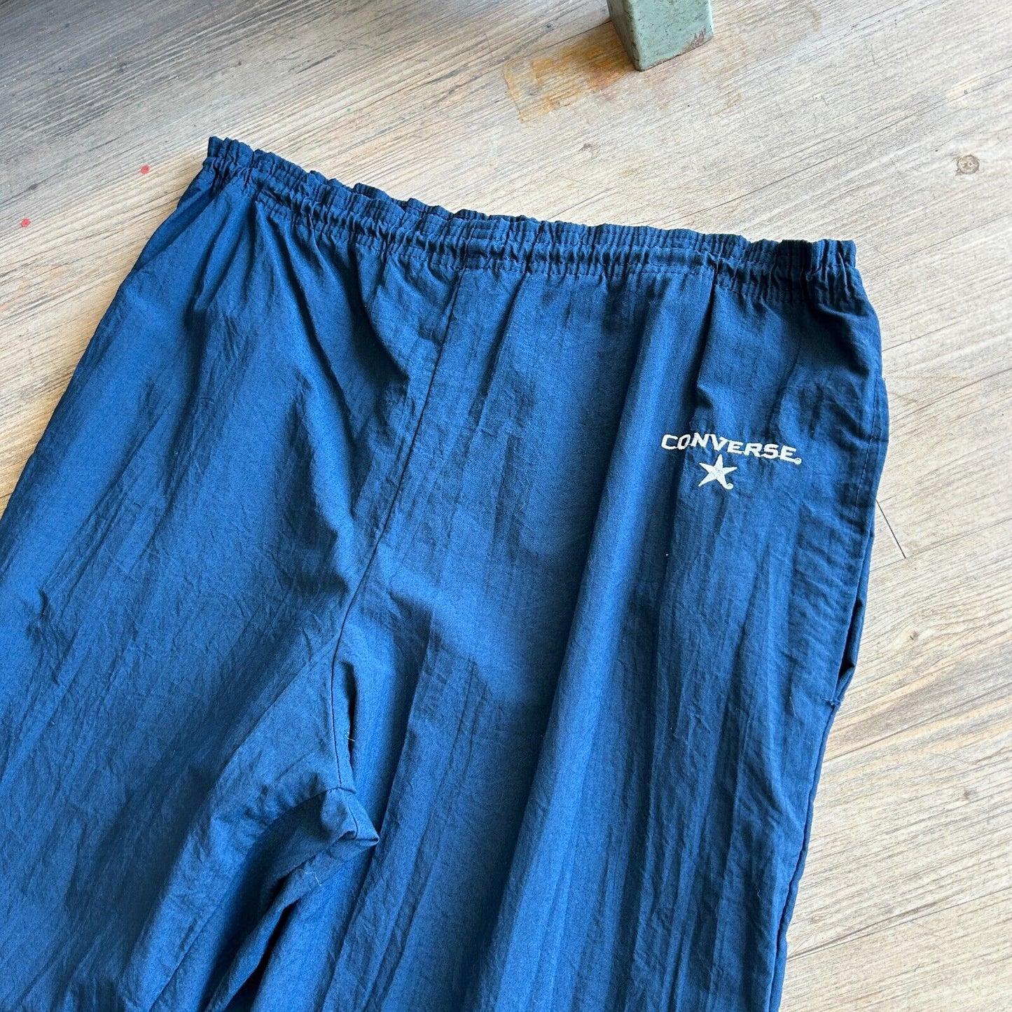 VINTAGE 80s | Converse Sm Logo Nylon Track Pants sz M