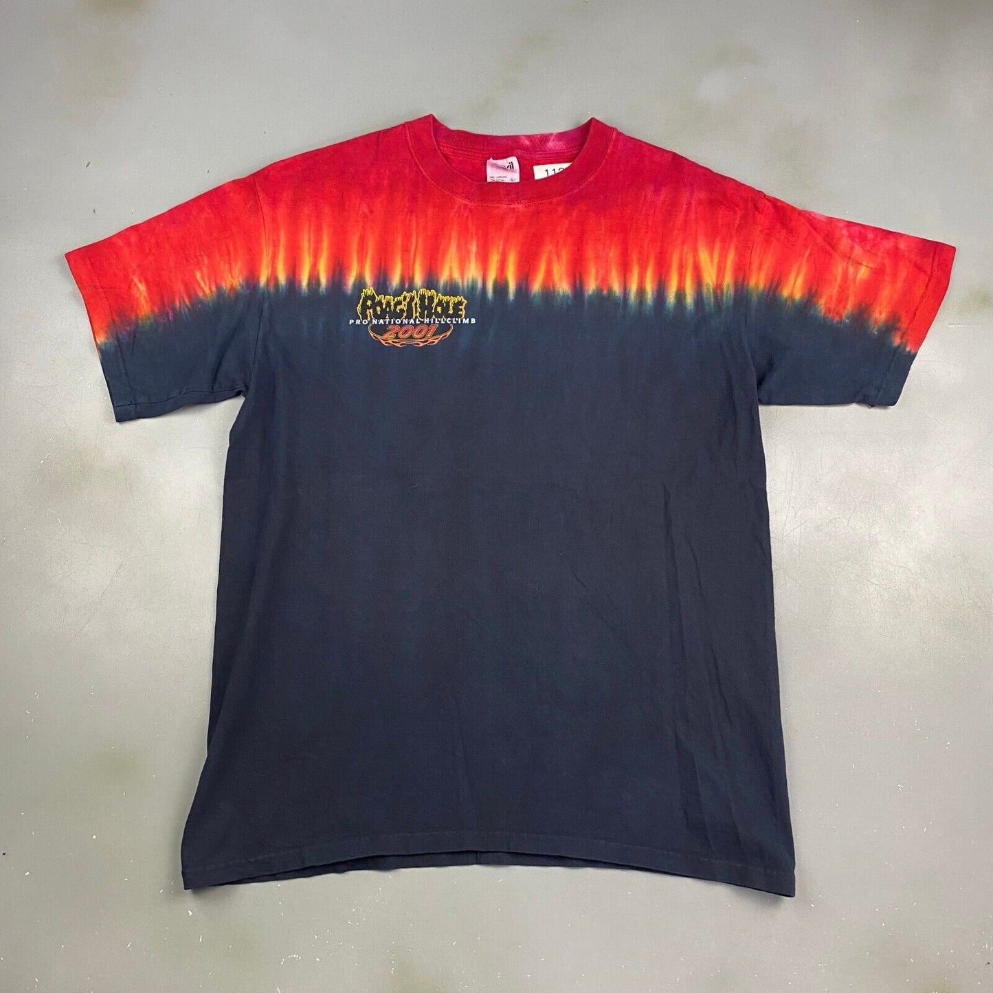 VINTAGE 2001 Pro National Hillclimb Moto Bike Tye Dye T-Shirt sz Large Adult