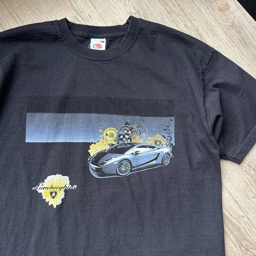 VINTAGE | Lamborghini Y2K Car T-Shirt sz M