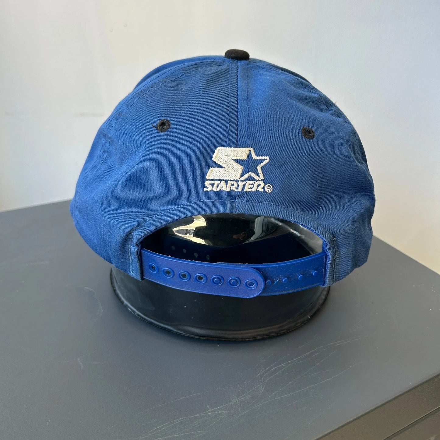 VINTAGE 90s | Toronto Maple Leafs NHL Script Starter Snapback Hat sz OS