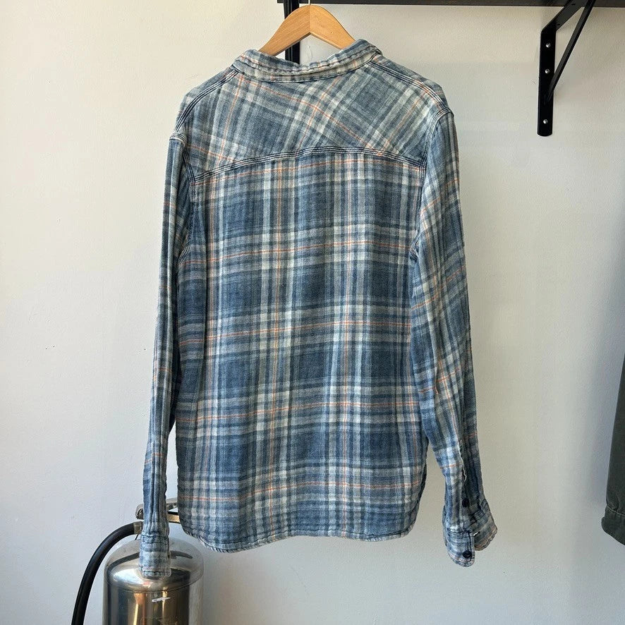 TRUE RELIGION Sportswear | Plaid Flannel Vintage Cotton Button Down Shirt sz L