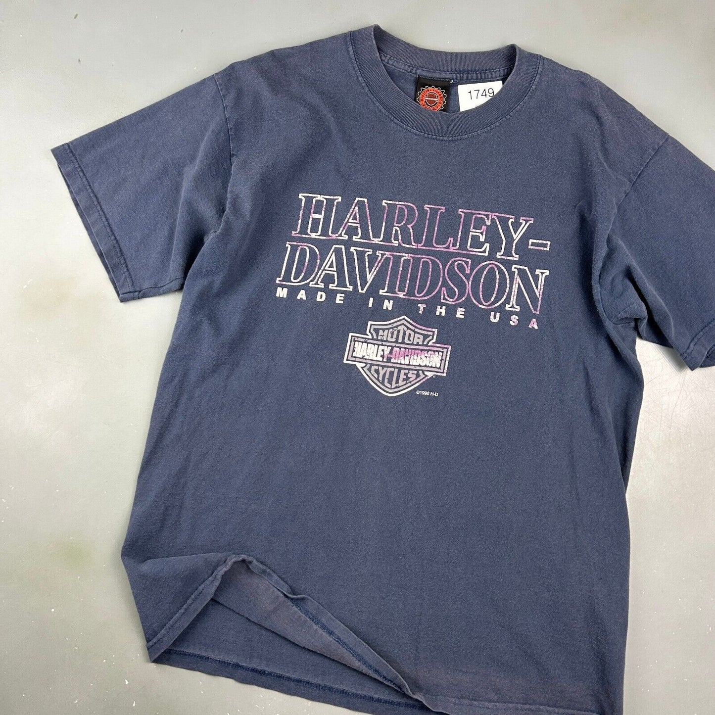 VINTAGE 1996 | HARLEY DAVIDSON Made in The USA Biker T-Shirt sz L Adult