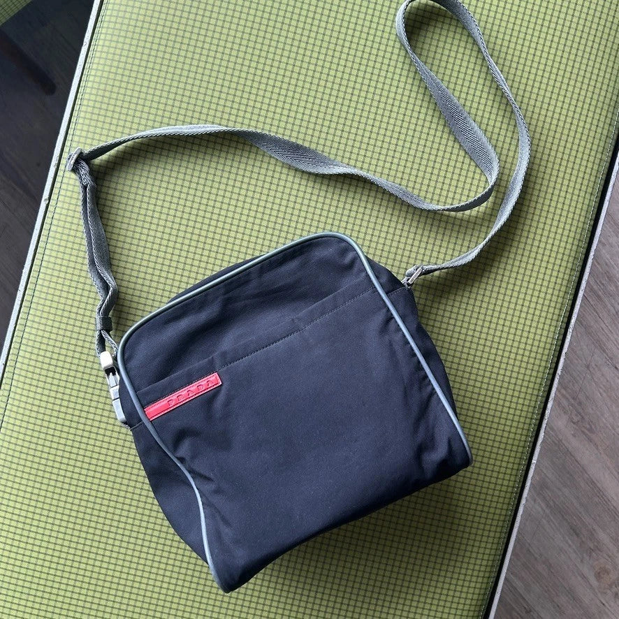 PRADA SPORT 90s - 00s | Linea Rossa Borsa Viaggio Nylon Messanger Side Bag
