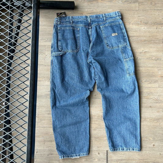 VINTAGE | Wrangler Blue WorkWear Baggy Jeans Pants sz W40 L30