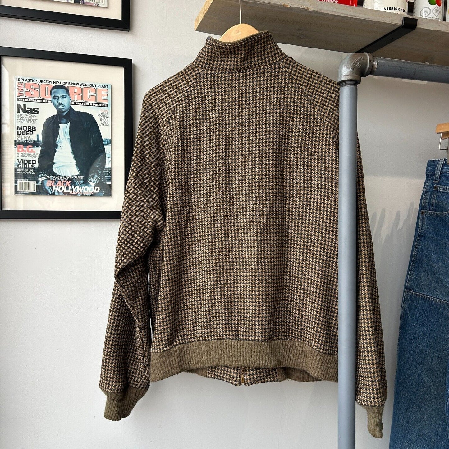 VINTAGE | Pendleton Wool Houndstooth Swinger Jacket sz M