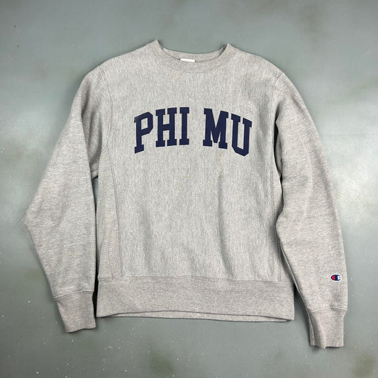 Champion Reverse Weave PHI MU Collegiate Crewneck Sweater sz Small Adult