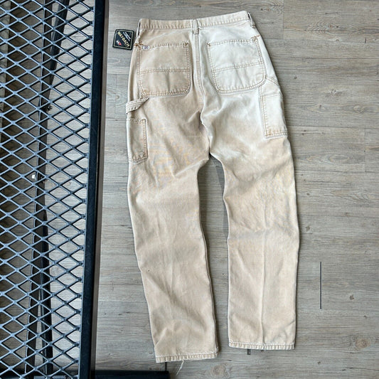 VINTAGE 80s | BIG MAC Sun Faded Tan Workwear Carpenter Pants sz W31 L32