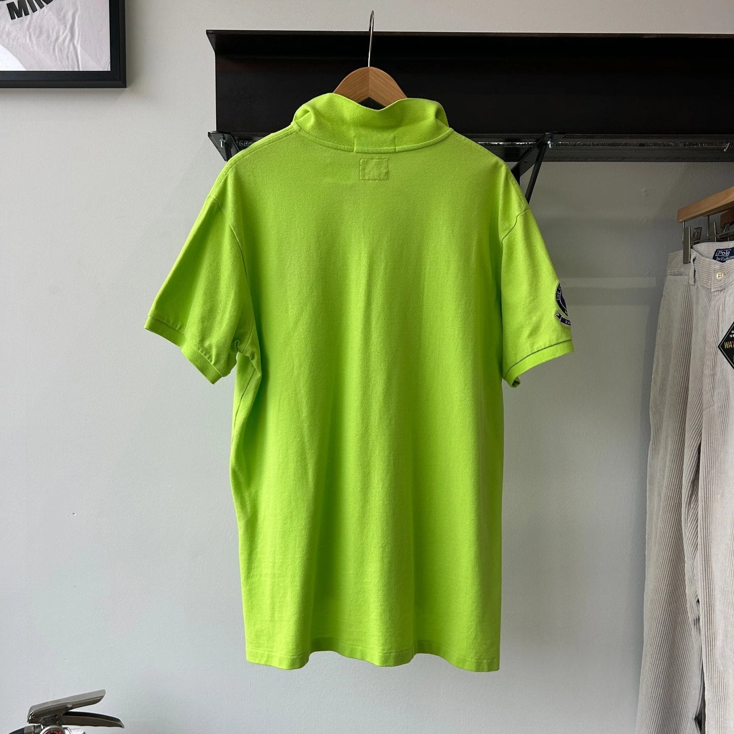 VINTAGE | Polo by Ralph Lauren Wimbledon Tennis Neon Polo Shirt sz XL