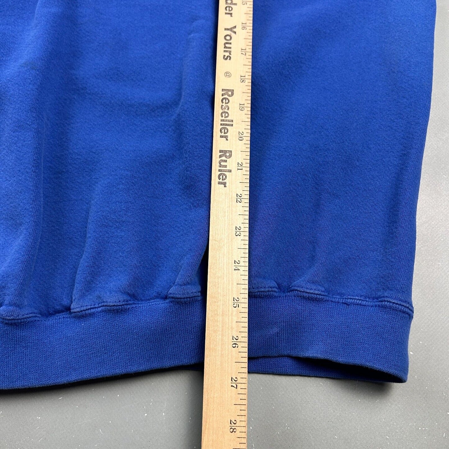 VINTAGE 90s | NIKE Sm Embroidered Swoosh Blue Crewneck Sweater sz L Adult