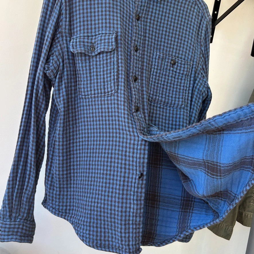 POLO Ralph Lauren | Plaid Double Sided Flannel Vintage Button Down Shirt sz M/L