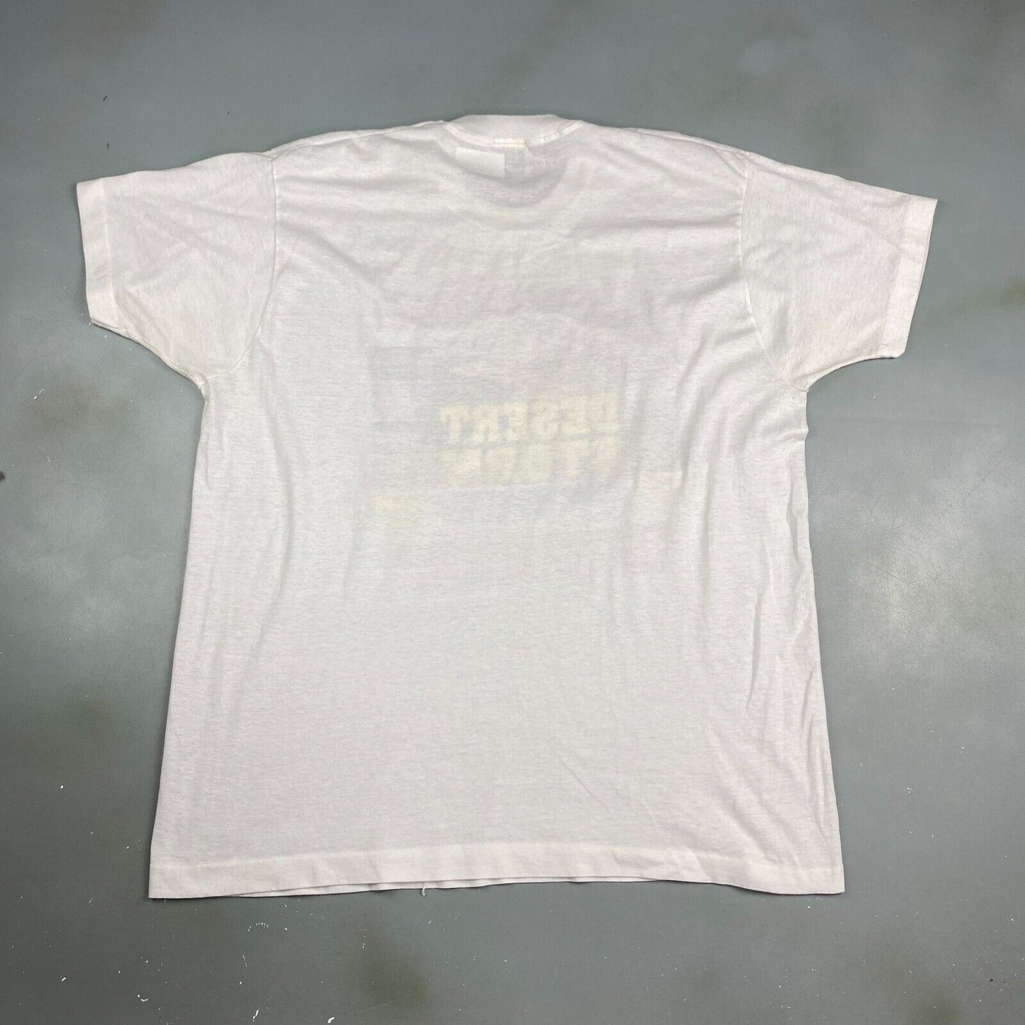 VINTAGE 90s Freedom Fighters Desert Storm White T-Shirt sz XL Men Adult