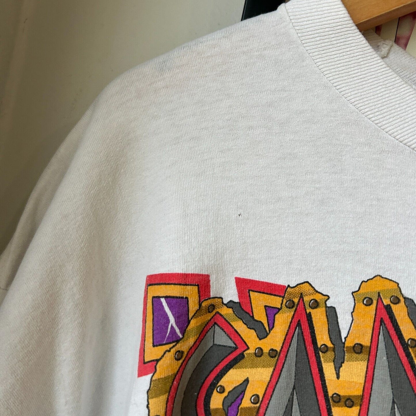 VINTAGE 90s | Unchained Fist Of Rage Monster Truck Racing T-Shirt sz XL