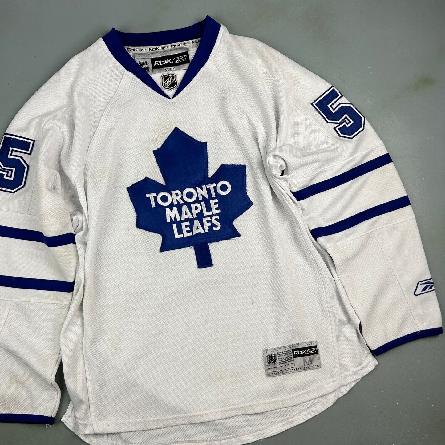 VINTAGE | NHL Toronto Maple Leafs #55 Reebok Hockey Jersey sz M Adult