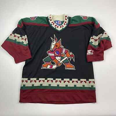 VINTAGE 90s Starter Phoenix Coyotes Hockey Jersey sz L/XL Youth