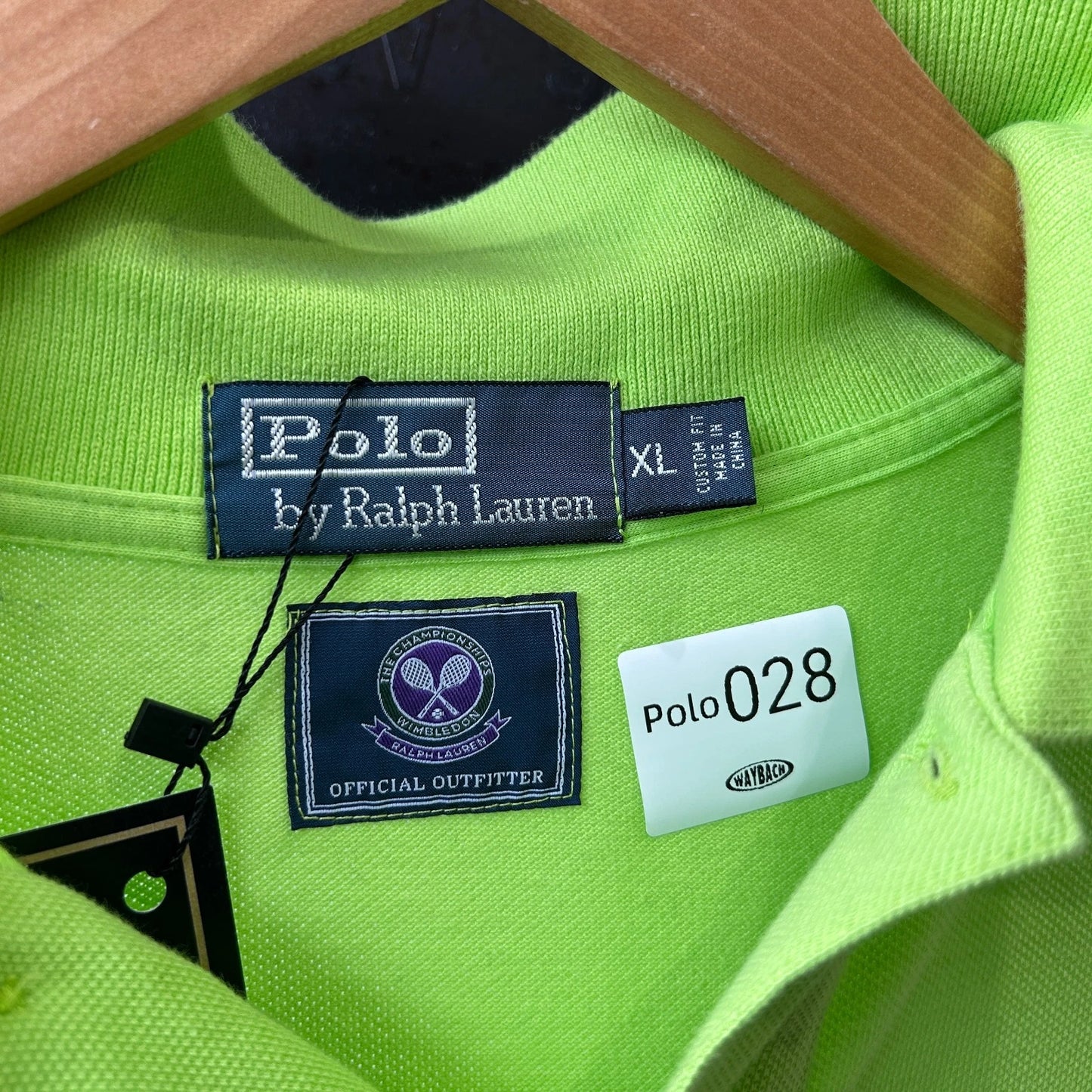 VINTAGE | Polo by Ralph Lauren Wimbledon Tennis Neon Polo Shirt sz XL