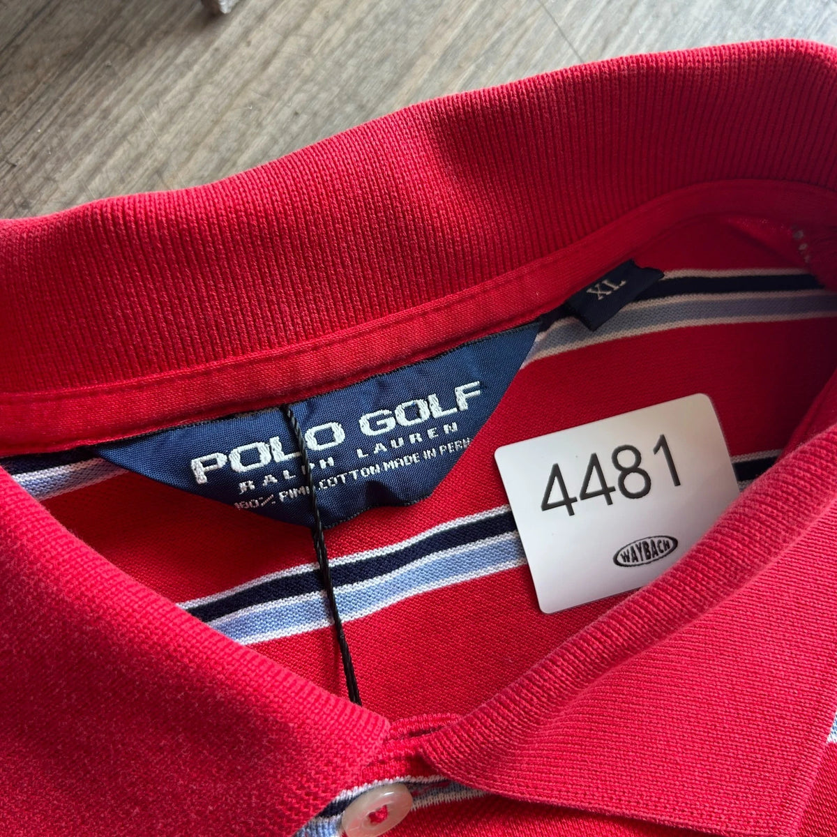 POLO GOLF | Ralph Lauren Striped Pima Cotton Vintage Polo Shirt sz XL