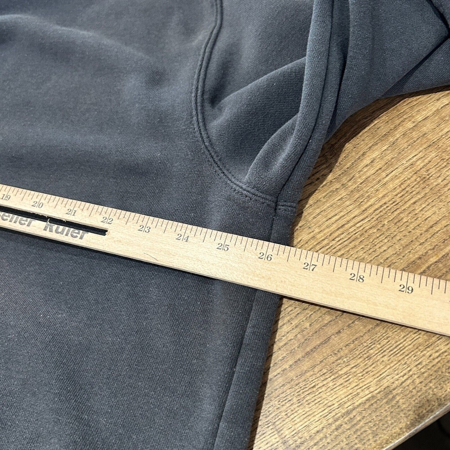 VINTAGE | Carhartt Logo Sun Fade Black Zip Up Hoodie Sweater sz XL Tall