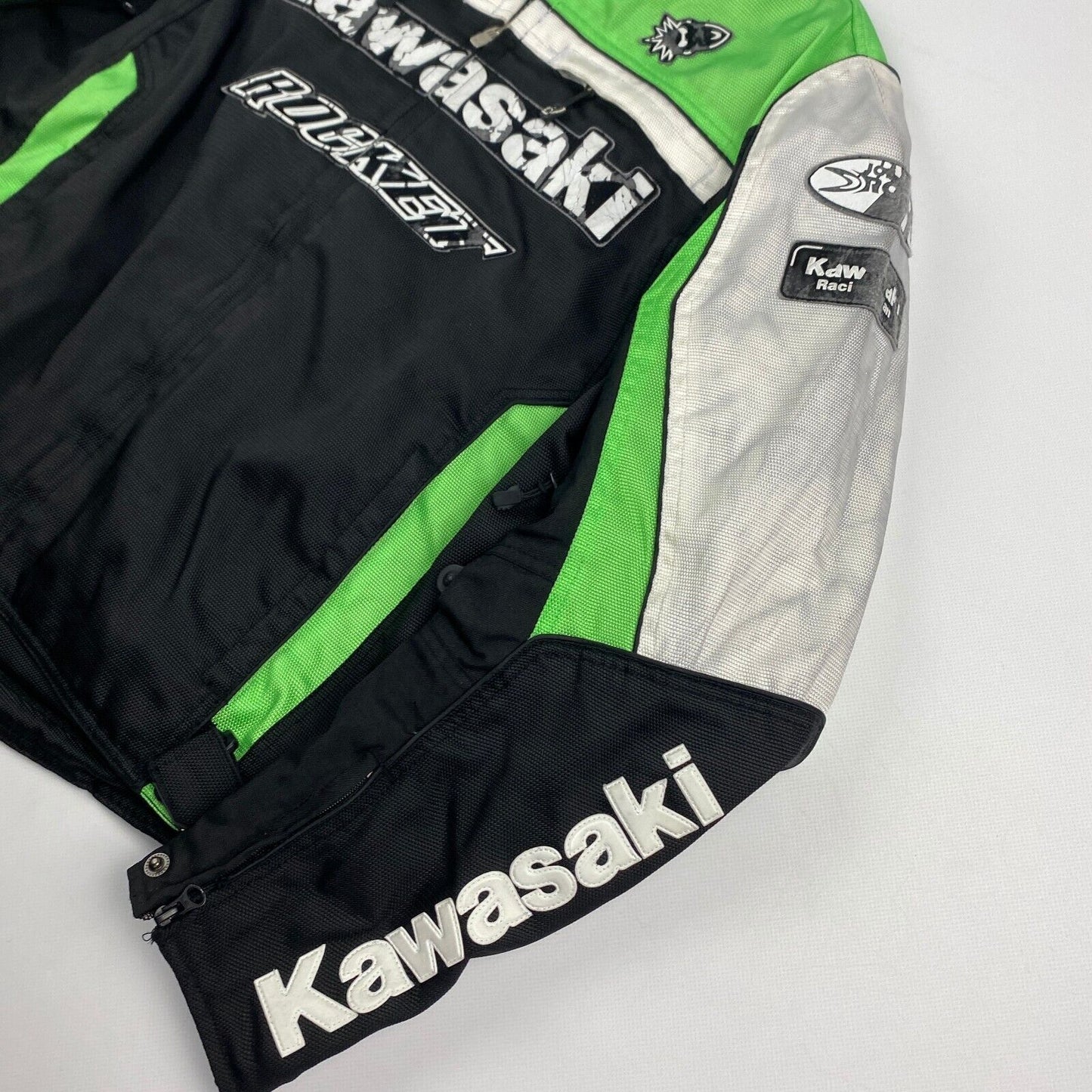 VINTAGE Kawasaki Joe Rocket Moto Racing Biker Jacket sz Large Men