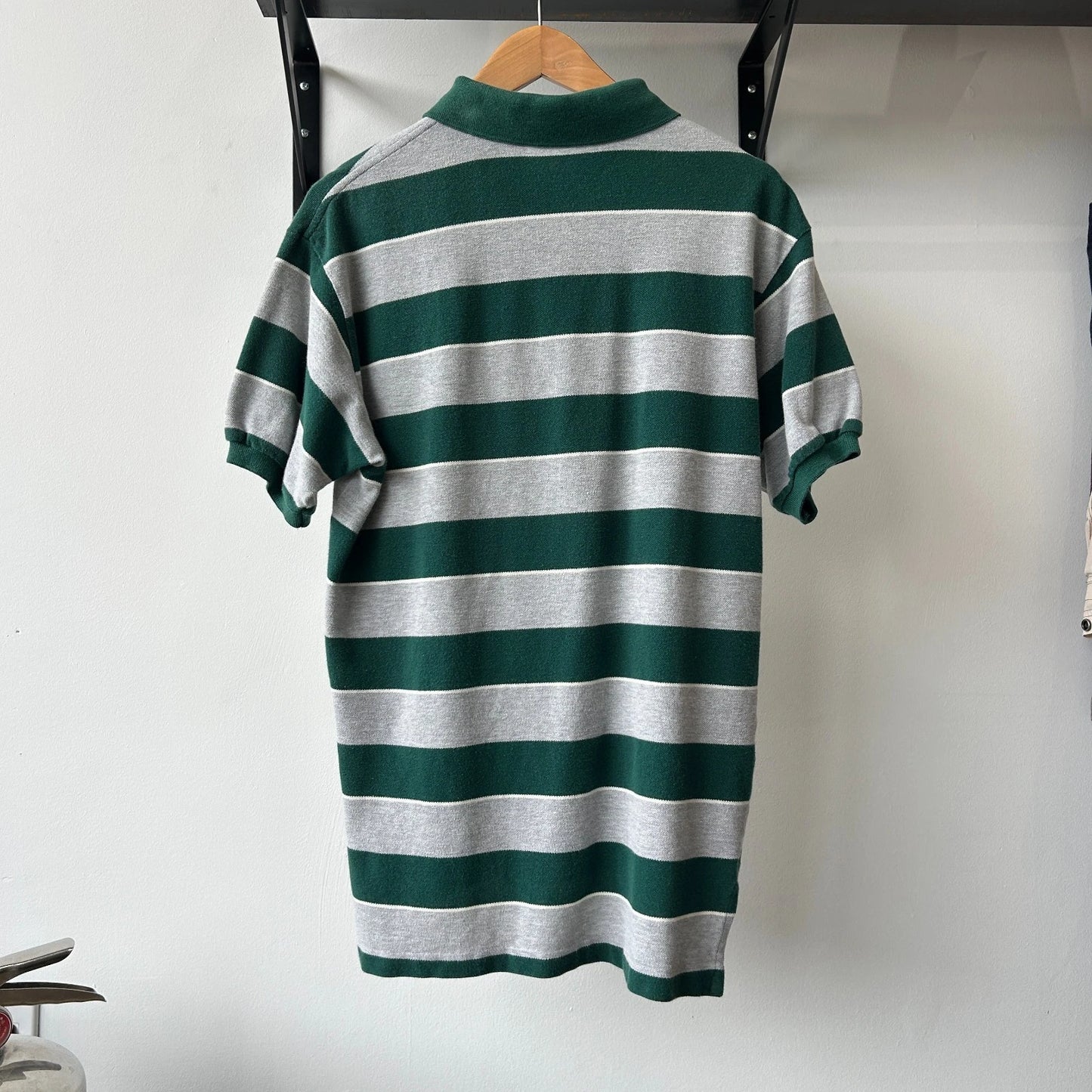 VINTAGE 90s | Ralph Lauren Sm Pony Tonal Striped Polo Shirt sz M/L
