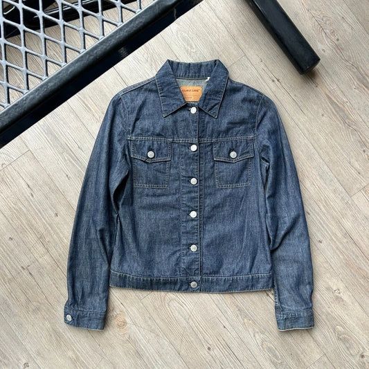 VINTAGE 90s | Helmut Lang Denim Trucker Jean Jacket sz 38 S