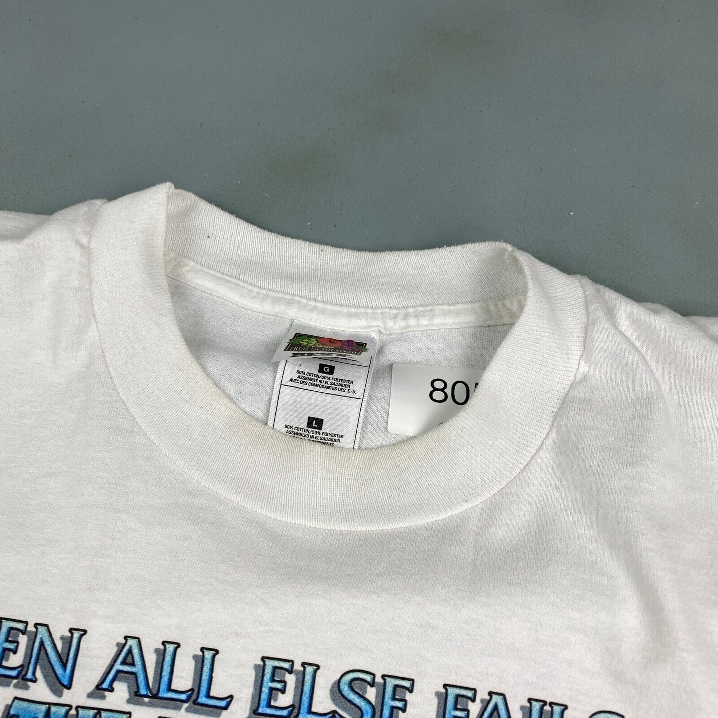 VINTAGE 90s When All Else Fails Read The Instructions T-Shirt sz Large Men Adult