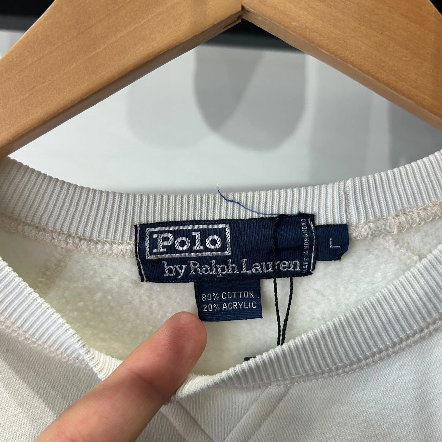 VINTAGE 80s 90s | POLO By Ralph Lauren Uni Crest Striped Crewneck Sweater sz L