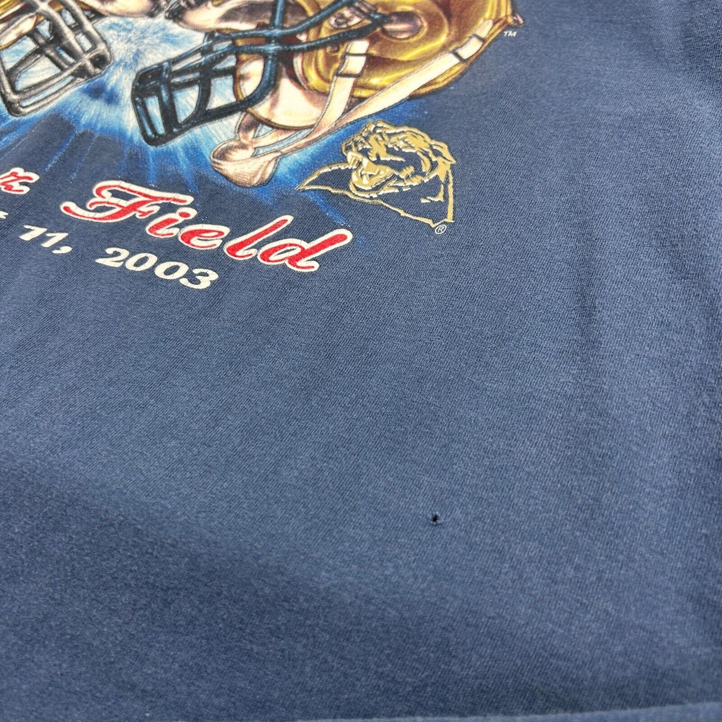 VINTAGE 03' | Notre Dame VS Pittsburgh College Football T-Shirt sz XXL Men Adult