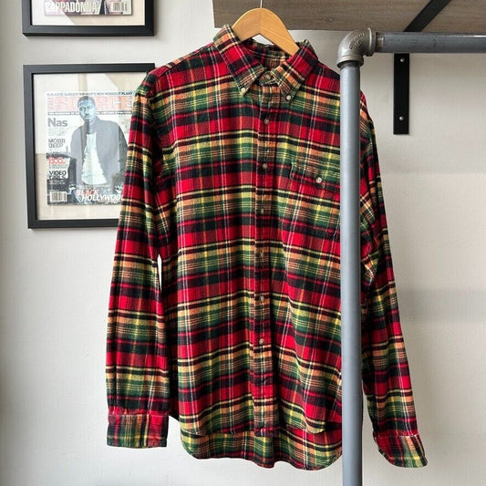 VINTAGE | Ralph Lauren Plaid Flannel Button Down Shirt sz L