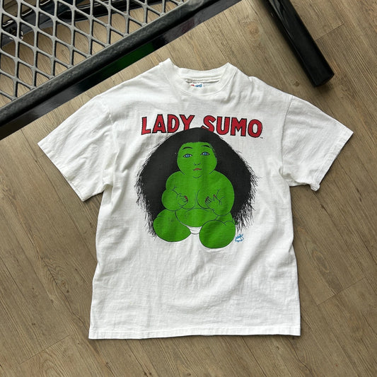 VINTAGE 90s | Lady Sumo Dimitri's Skate Shop T-Shirt L