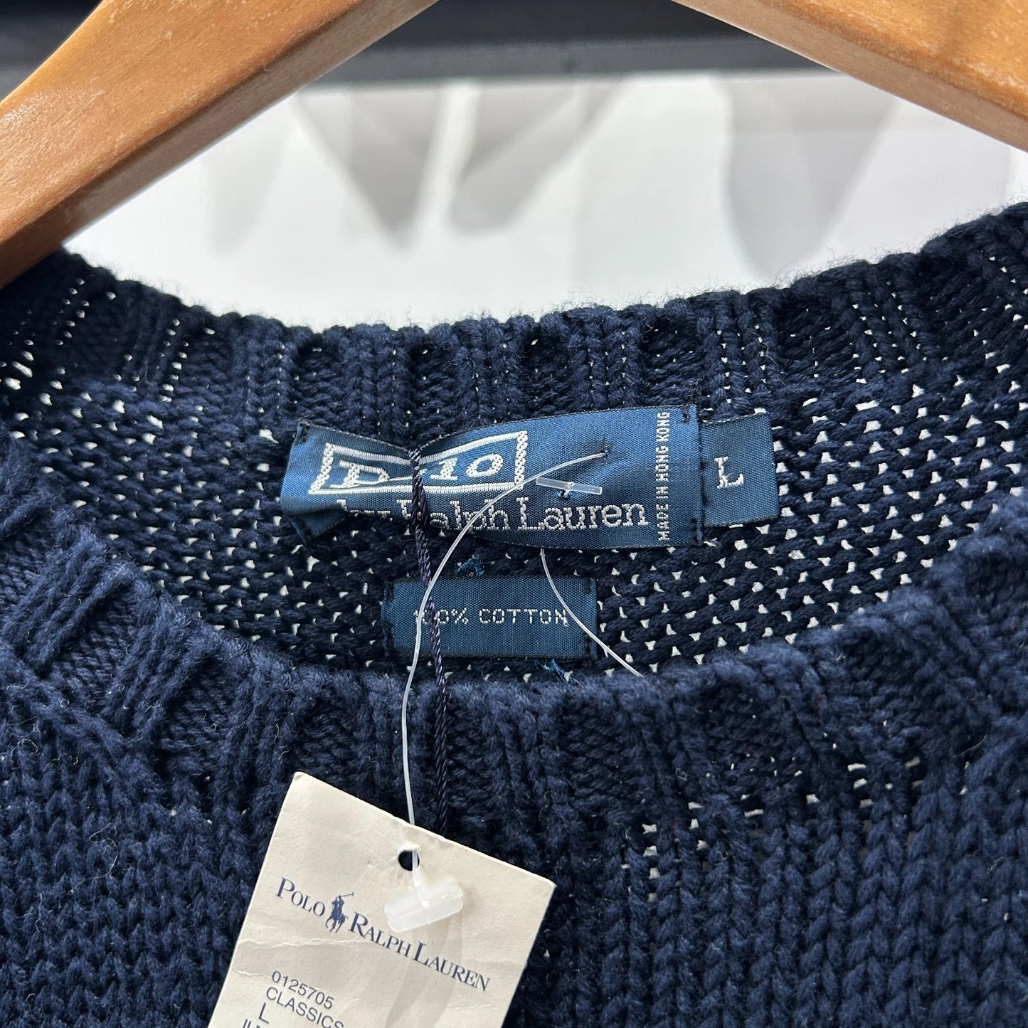 VINTAGE 90s - 00s | POLO By Ralph Lauren USA Flag Knit Sweater sz L NWT