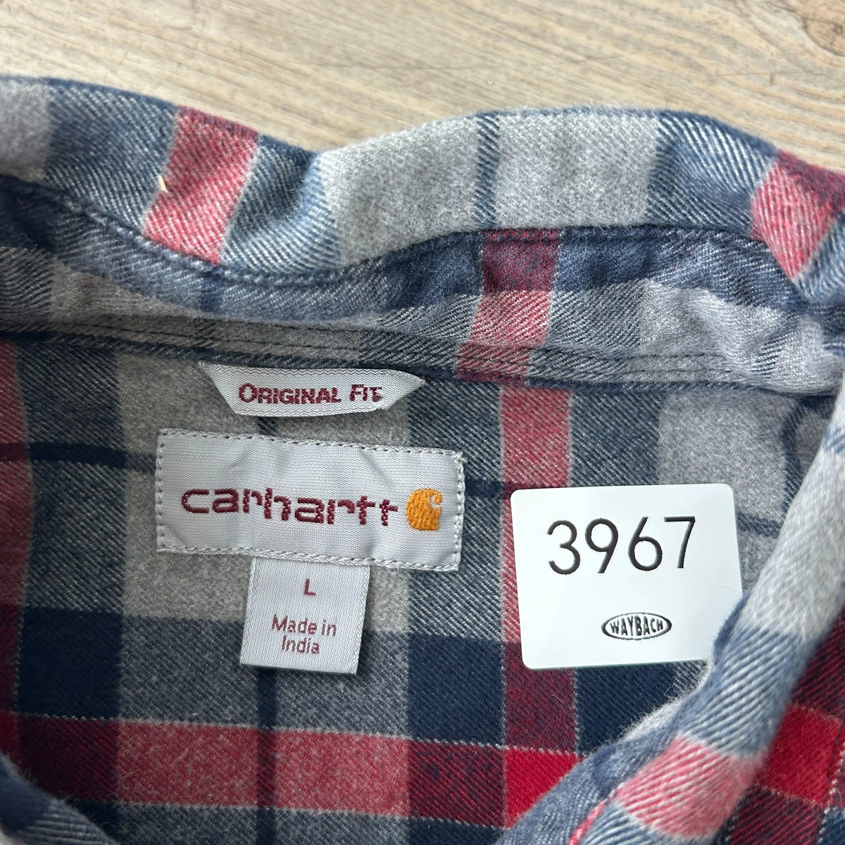 VINTAGE | Carhartt Plaid Flannel Button Down Shirt sz L/XL