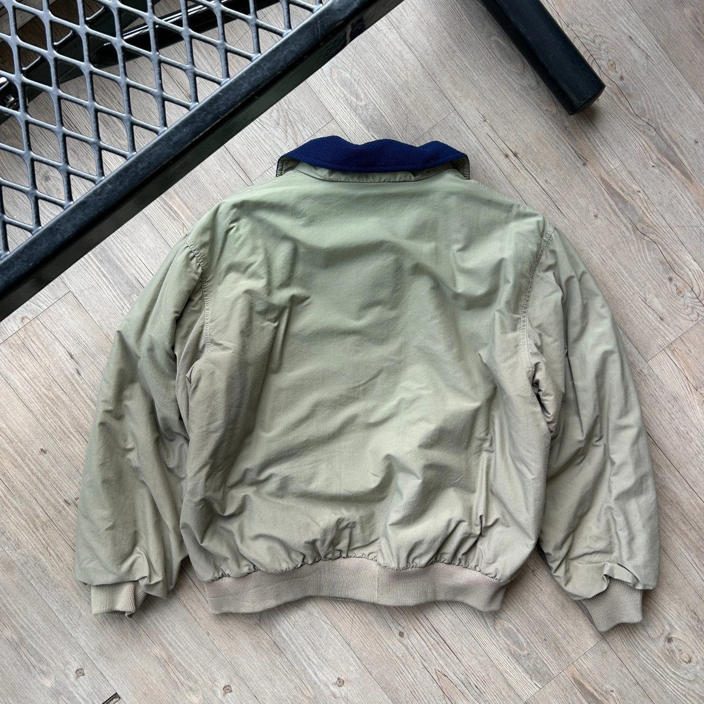 VINTAGE 80s 90s | Eddie Bauer Iridescent Faded Fleece Lined Jacket sz M