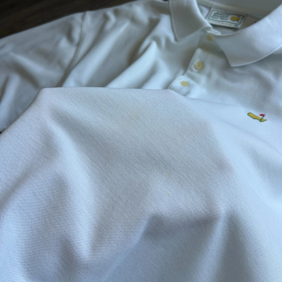 MASTERS | Vintage Augusta National Golf Shop White Polo Shirt sz XL