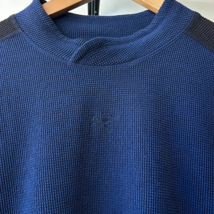 ARC-TERYX | 1990s - 00s Delta LT Jersey Fleece Mock Neck Sweater sz S/M