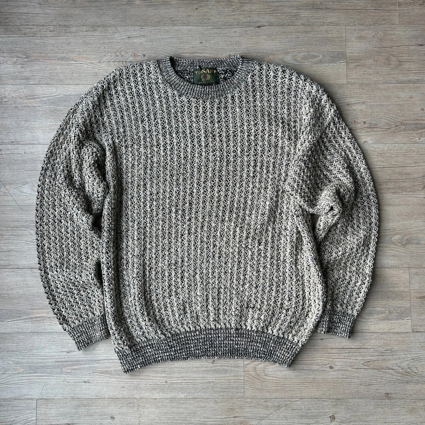 VINTAGE | Tosani Open Gauge Knit Sweater Made in Canada sz XL
