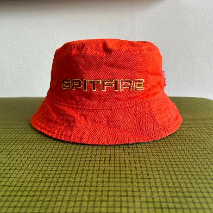 VINTAGE | SPITFIRE Reversible Get Lit Bucket Hat sz OS