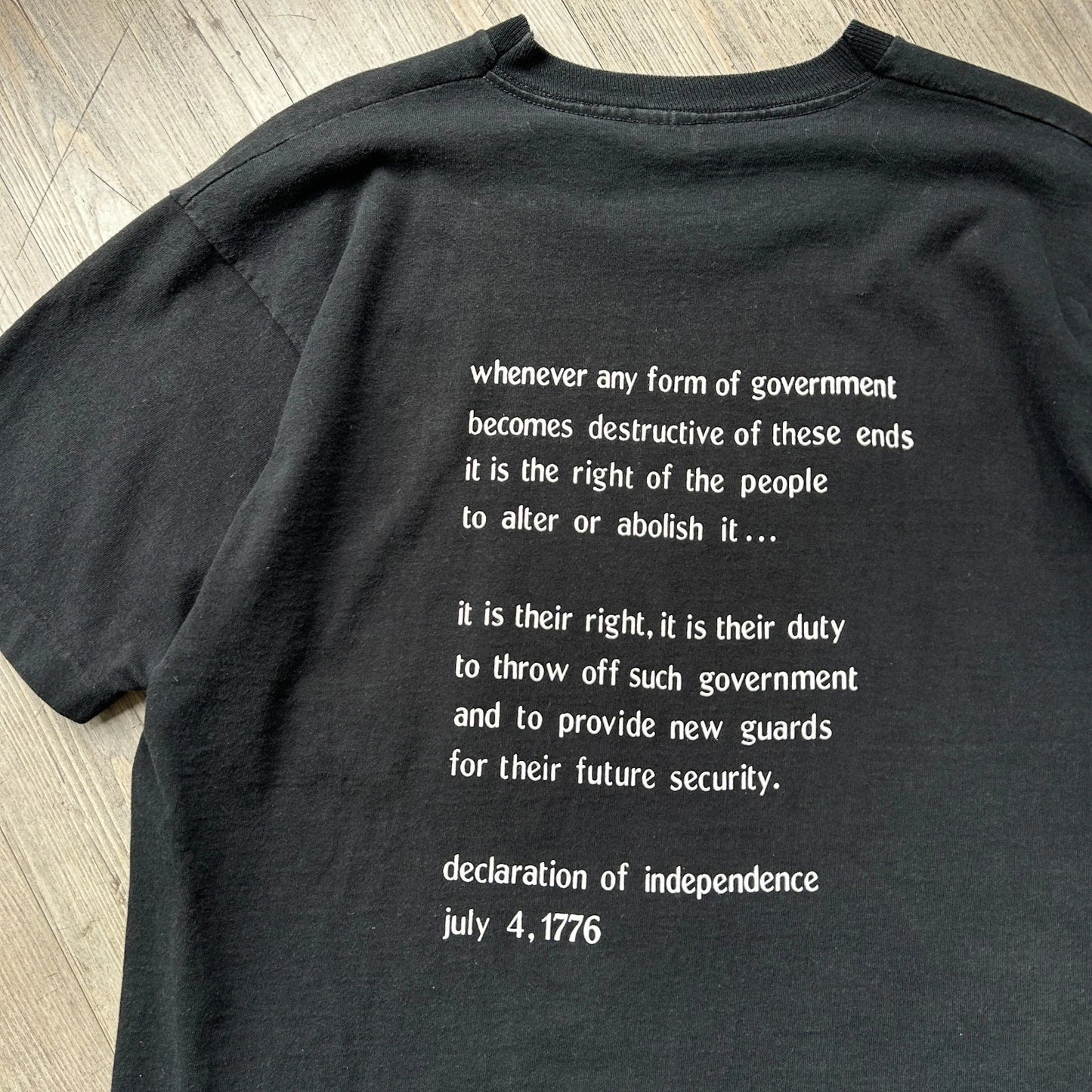 VINTAGE 90s | Abort The Supreme Court Declaration Of Independence T-Shirt sz XL